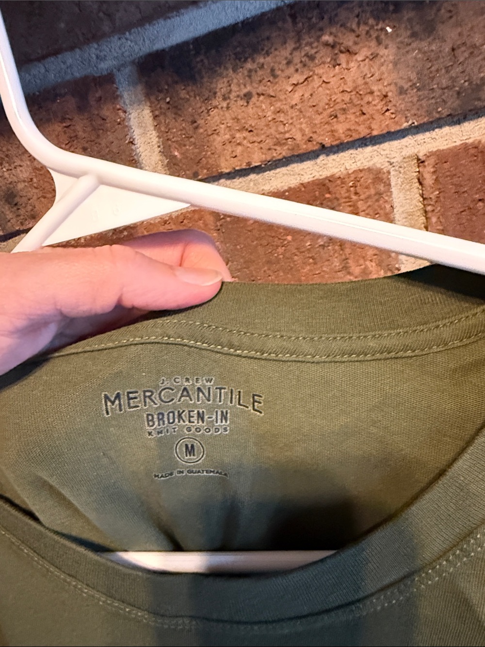 J. Crew Olive Green Crewneck Short Sleeve Tee - Picture 2 of 4